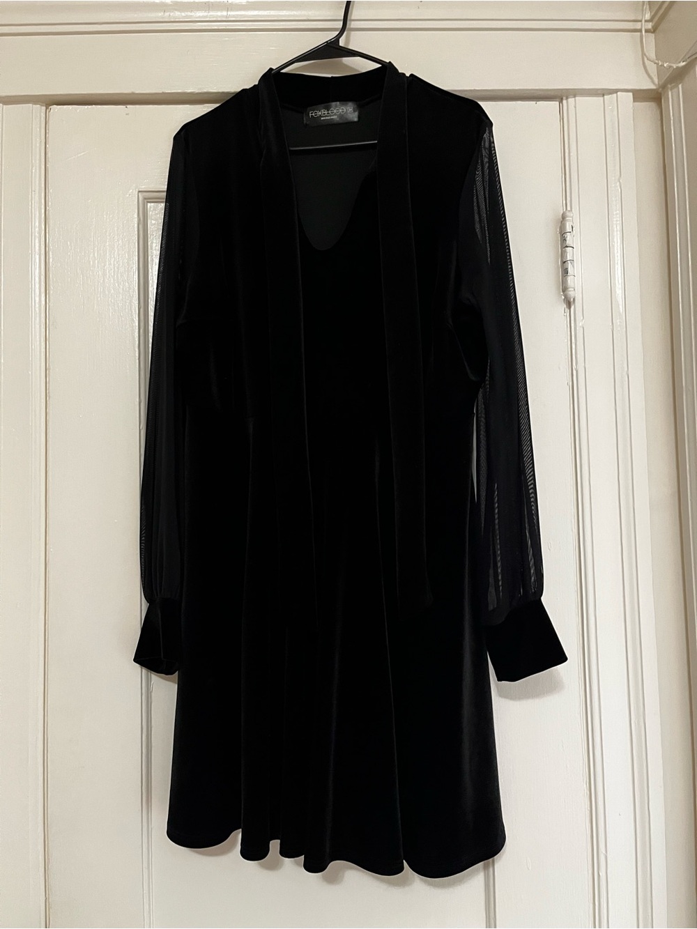 Foxblood Cindy Lou Velvet Dress